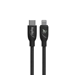 Lighting ledning 1 m Aqiila Braided USB-C to Lightning 60 W