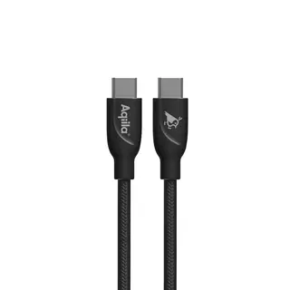USB-C ledning 2 m Aqiila Braided USB-C to USB-C  240 W 2 m