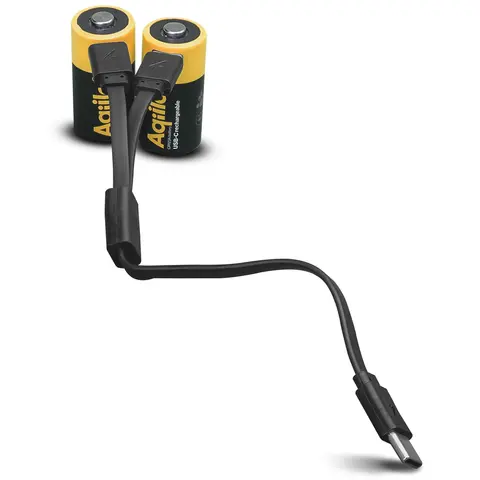 USB-batterier CR123A Aqiila USB Rechargable CR123A 2 pk