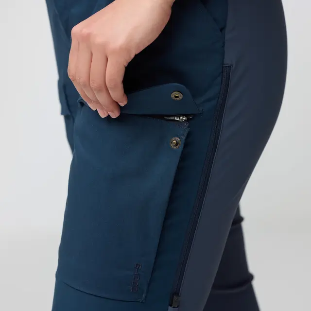 Lang bukse til dame S Fjällräven Abisko Hybrid Trai Long W 38 