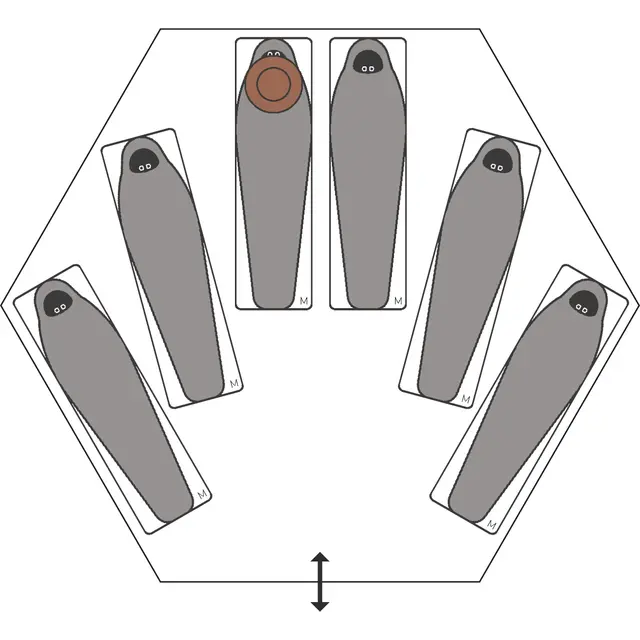 Gamme til 3–10 Arctic Lavvo Venor PopUp Lite 8–10 