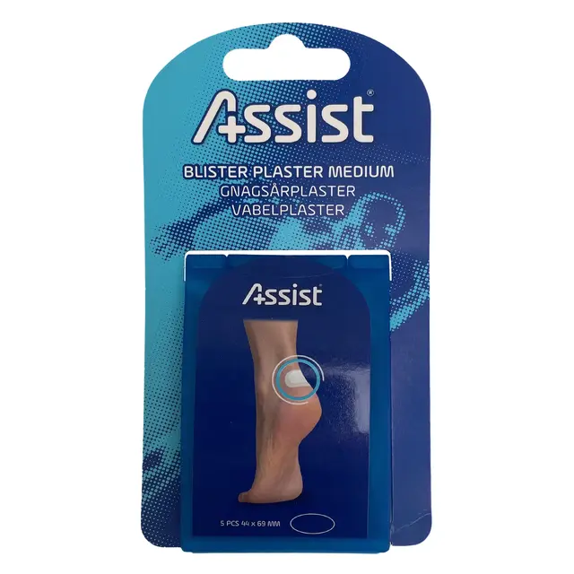 Gnagsårplaster Assist Blister Plaster Medium 5 pk 