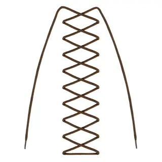 Skolisser 180 cm Barth Lace Round 180 cm Caramel
