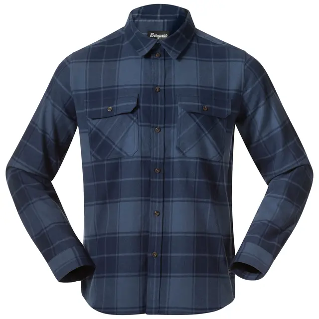 Skjorte til herre L Bergans Nordmarka Flannel Shirt M L 2569 