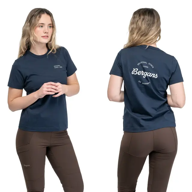 Skjorte til dame M Bergans Original Cotton Tee W M 557 