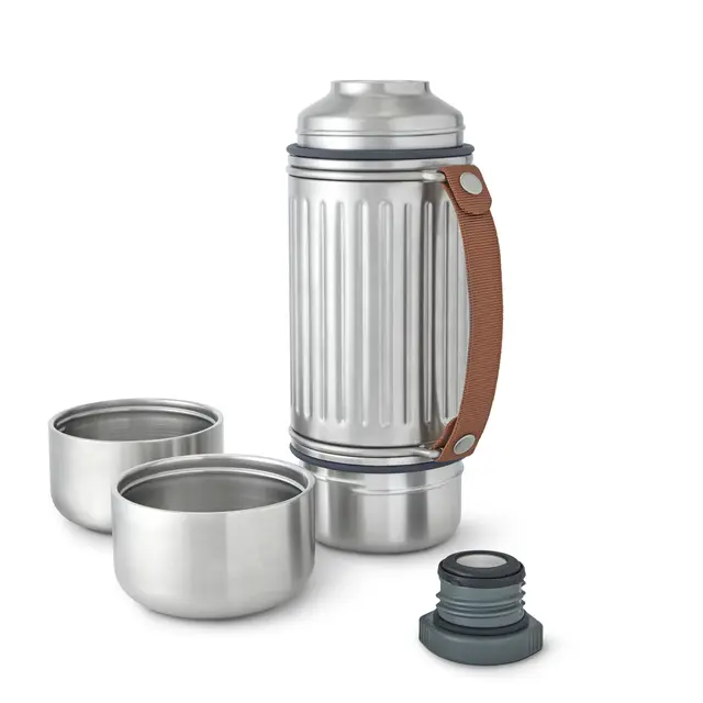 Termos 1 liter Black+Blum Explorer Flask Duo 1 L Grey 