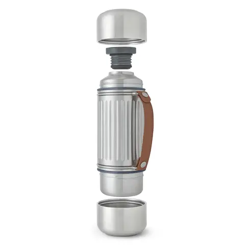 Termos 1 liter Black+Blum Explorer Flask Duo 1 L Grey