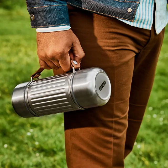 Termos 1 liter Black+Blum Explorer Flask Duo 1 L Grey 