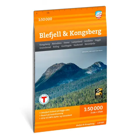Blefjell Kongsberg Calazo Turkart 1:50 000