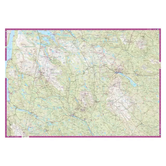 Sverige: Dalafjällen Trysil Calazo Turkart 1:100 000 