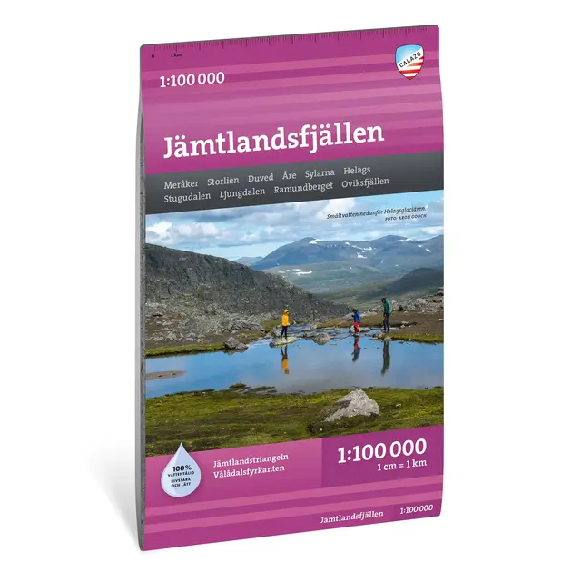 Sverige: Jämtlandsfjällen Calazo Turkart 1:100 000 