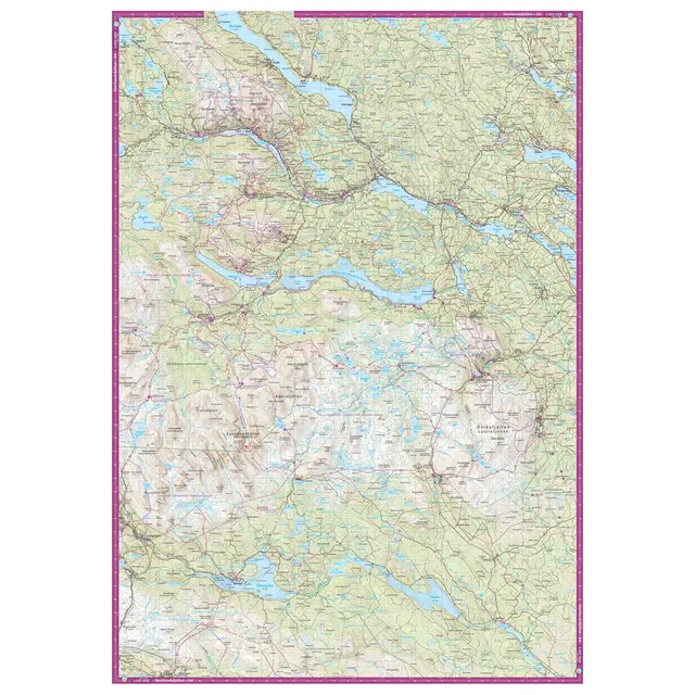 Sverige: Jämtlandsfjällen Calazo Turkart 1:100 000 