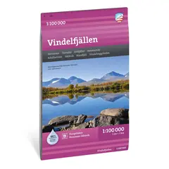 Sverige: Vindelfjällen Calazo Turkart 1:100 000
