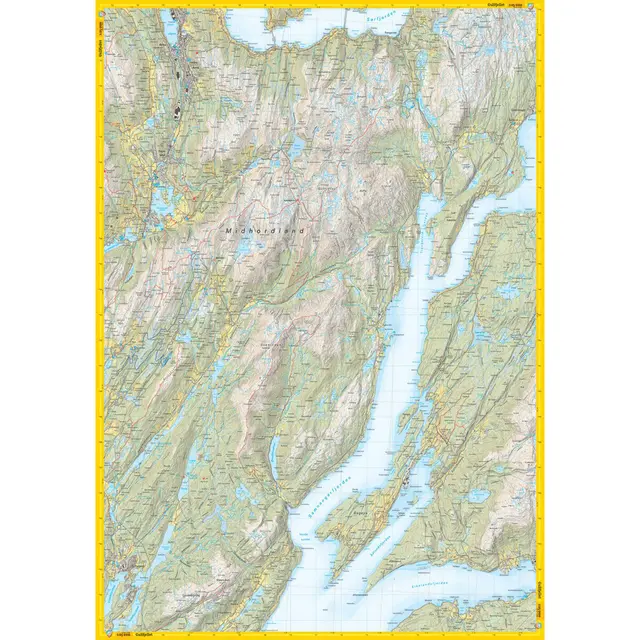 Gullfjellet & Osterøy Calazo Stikart 1:25 000 