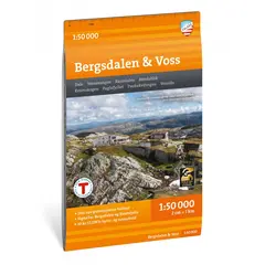 Bergsdalen Voss Calazo Turkart 1:50 000
