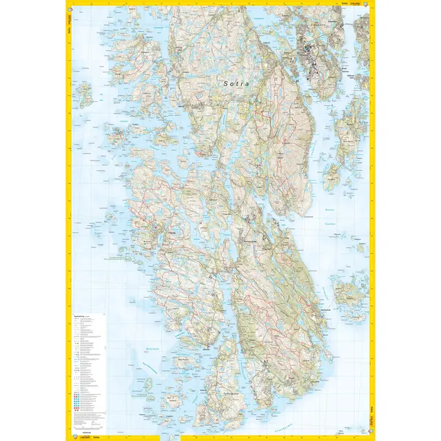 Bergen Sotra Calazo Stikart 1:25 000 