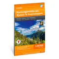 Hardangervidda øst Rjukan Gaustatoppen Calazo Turkart 1:50 000