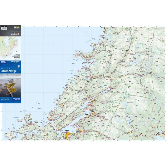 Nord-Norge Calazo Bil- og turistkart 1:350 000 