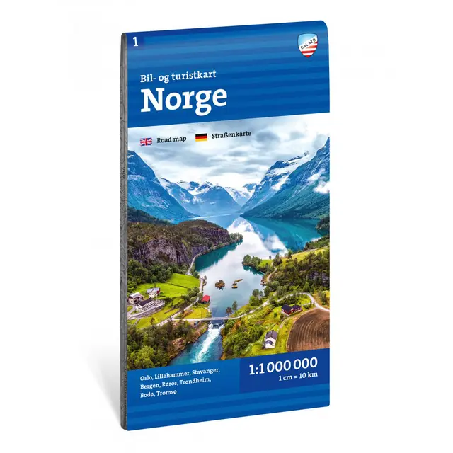 Norge Calazo Bil- og turistkart 1:1 000 000 