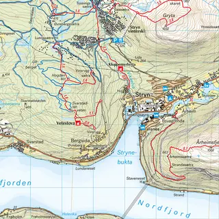 Stryn Calazo Turkart 1:50 000