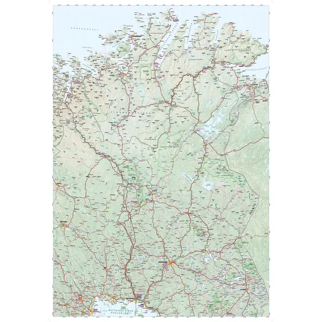 Nordkapp og Nordkalotten Calazo Bil- og turistkart 1:650 000 