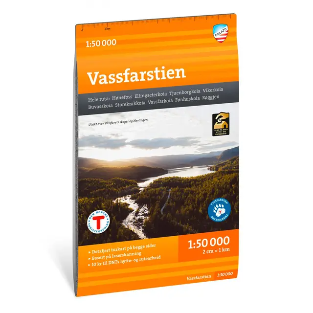 Vassfarstien Calazo Turkart 1:50 000 