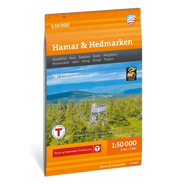 Hamar Hedmarken Calazo Turkart 1:50 000 