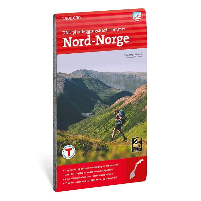Planleggingskart Nord-Norge Calazo Planleggingskart 1:500 000 Sommer 