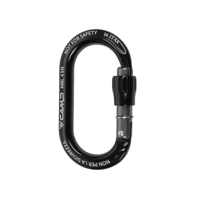 Utstyrskarabiner med lås Camp Ekto Lock Black 