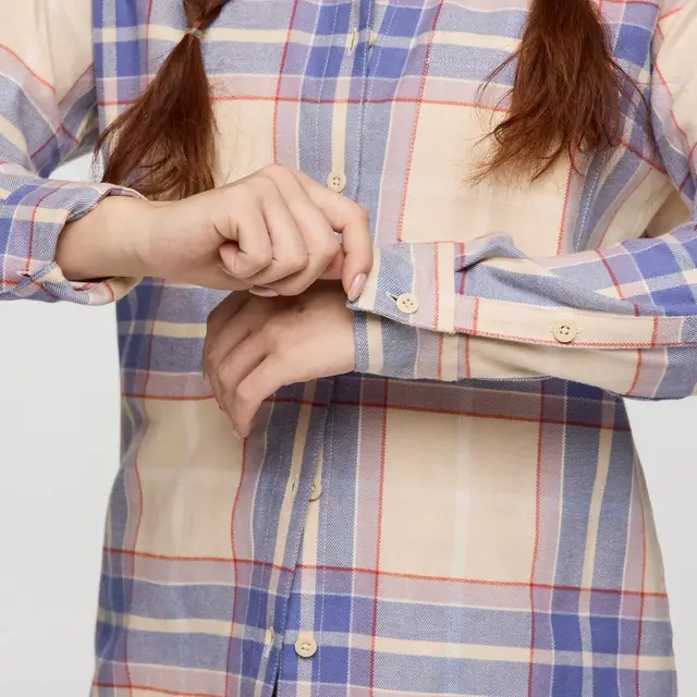 Skjorte til dame 2XS Cotopaxi Quedo Flannel Shirt W 2XS Cream 