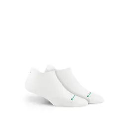Løpesokker til dame 35–37 Darn Tough Run Light Low W S White