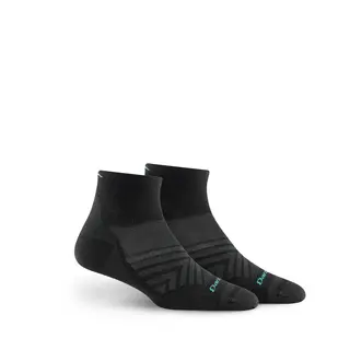 Løpesokker til dame Darn Tough Run 1/4 UL Low W Black