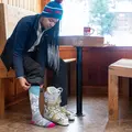 Skisokker til dame Darn Tough Yeti Mid OTC W Aqua