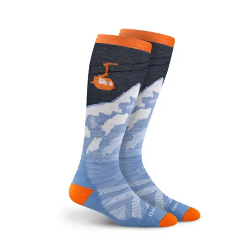 Skisokker til junor Darn Tough Yeti Mid OTC Jr Midnight