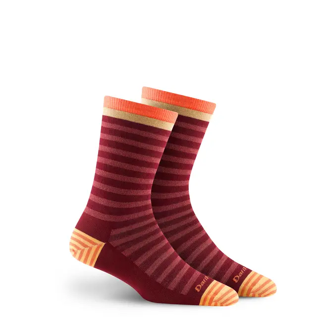 Sokker til dame Darn Tough Morgan W Burgundy 