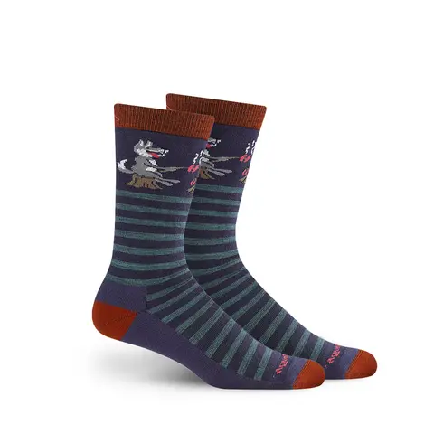 Sokker til herre Darn Tough Wild Life Light Crew M Blackb