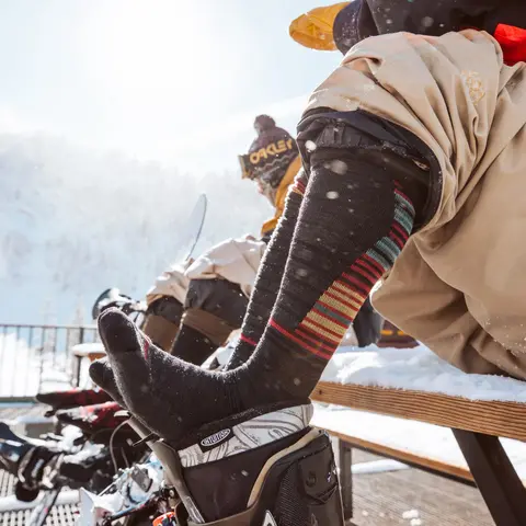 Skisokker til herre Darn Tough Backwoods OTC M Charcoal