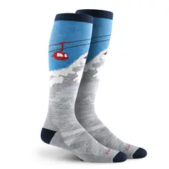 Skisokker til herre 41–42,5 Darn Tough Yeti OTC M M Gray