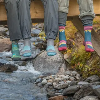 Sokker til dame Darn Tough Sunset Light Crew W DarkTeal