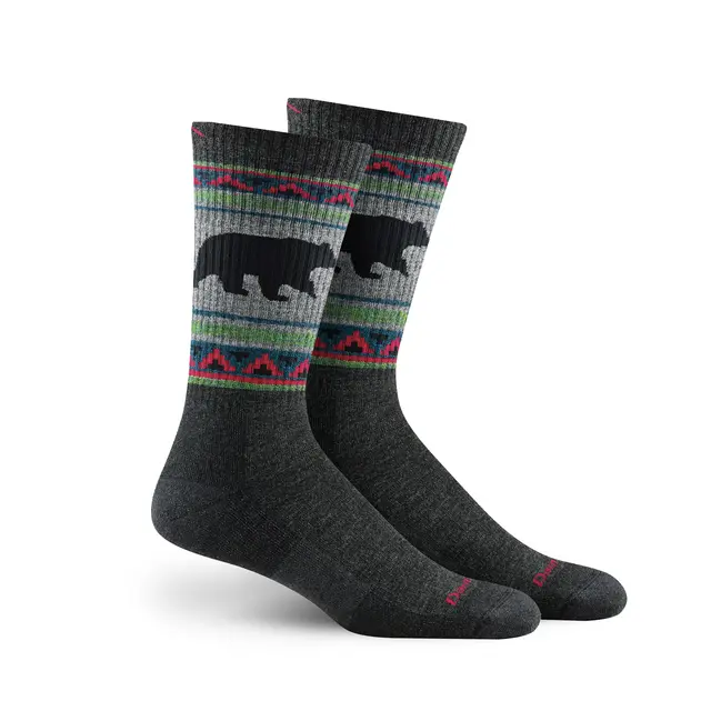 Sokker til herre 43-45 Darn Tough VanGrizzle Boot M L Charcoal 