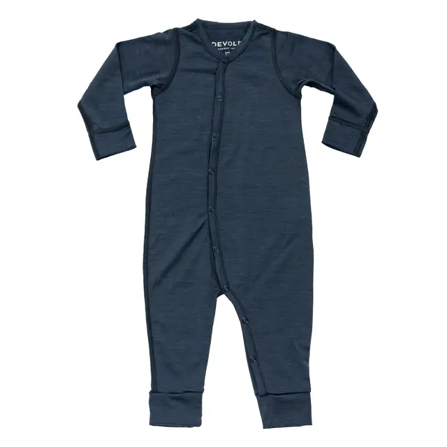 Pysj til barn 4 mnd Devold Breeze Merino Sleepsuit Kid 62 28 