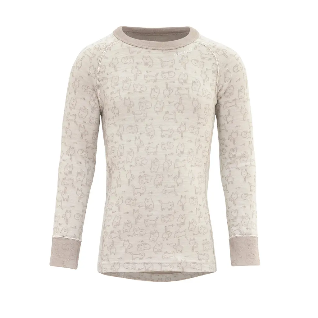 Trøye til barn år Devold Duo Active Merino Shirt Kid 010