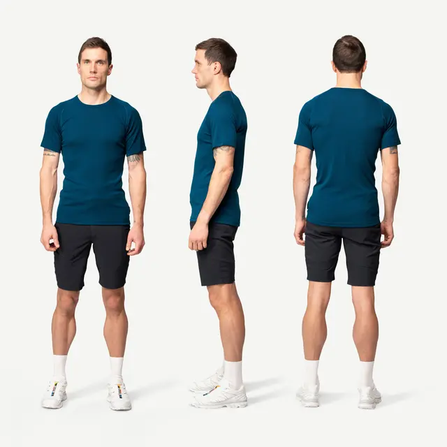 Skjorte til herre XL Devold Lauparen Merino Tee M XL 422 