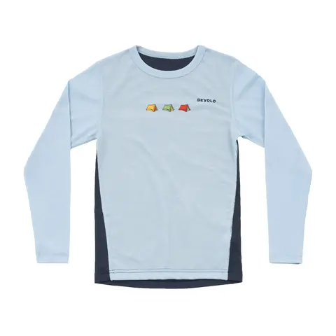 Trøye til barn Devold Multi Merino Shirt Kid 233 Camp