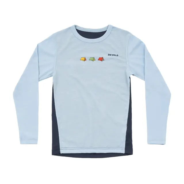 Trøye til barn 12 år Devold Multi Merino Shirt Kid 12 233 Cam 
