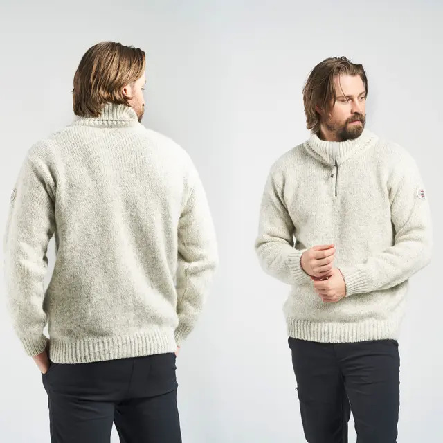 Genser XS Devold Nansen Wool Zip Neck XS 770 