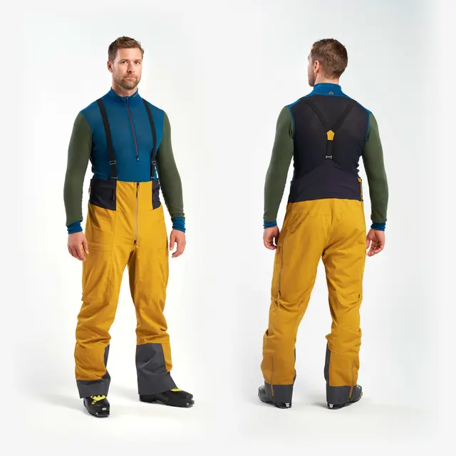 Selebukse til herre S Devold Trollkyrkja Woolshell Bib M S 058 