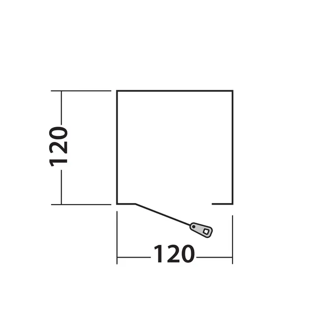 Utedo og dusjtelt Easy Camp Vik Utility Tent 