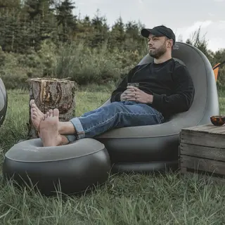 Stol med puff Easy Camp Inflateable Maple Lounge Set