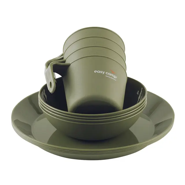 Tallerkensett til 4 Easy Camp Moss 4 Dine Set 